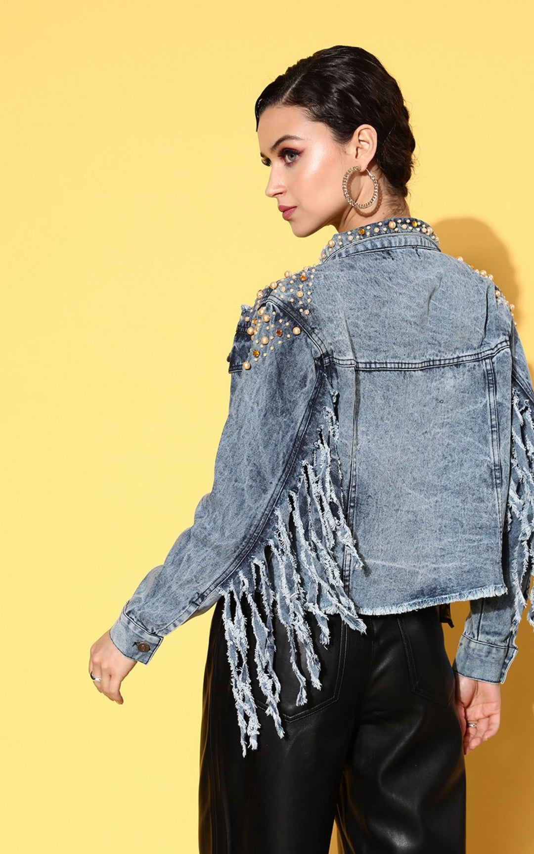Boho Pearl Fringe Jacket