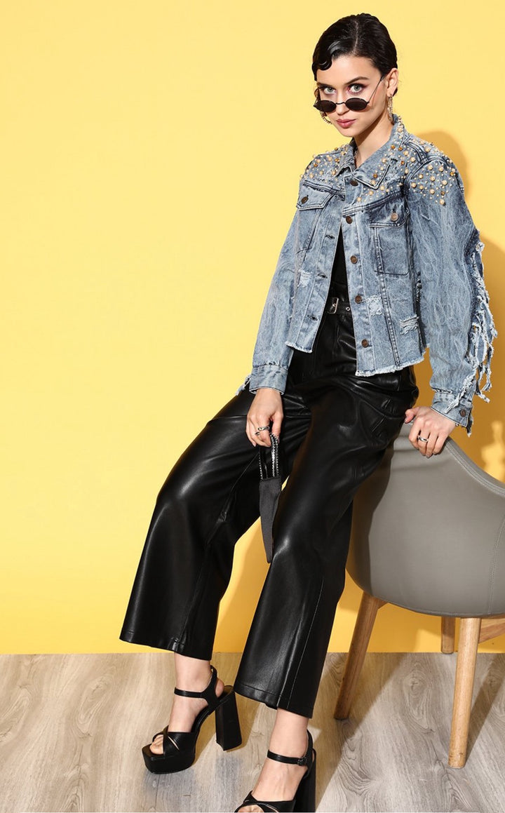 Boho Pearl Fringe Jacket