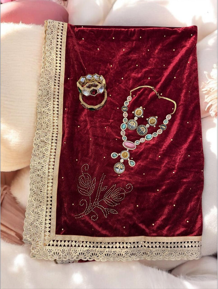 Mehroon Royal Drape