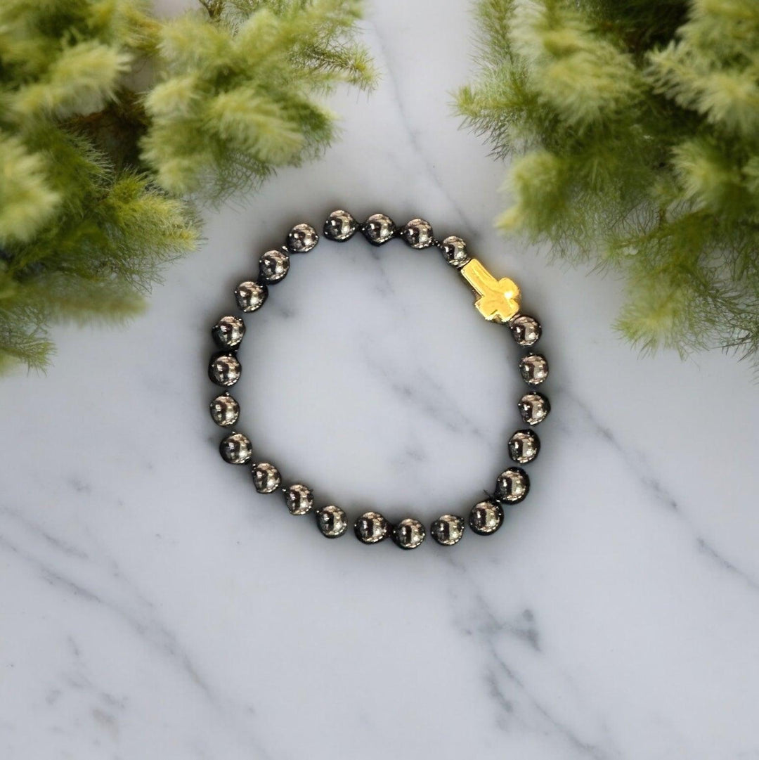 Black Shiny Bracelet - Fusion Wear