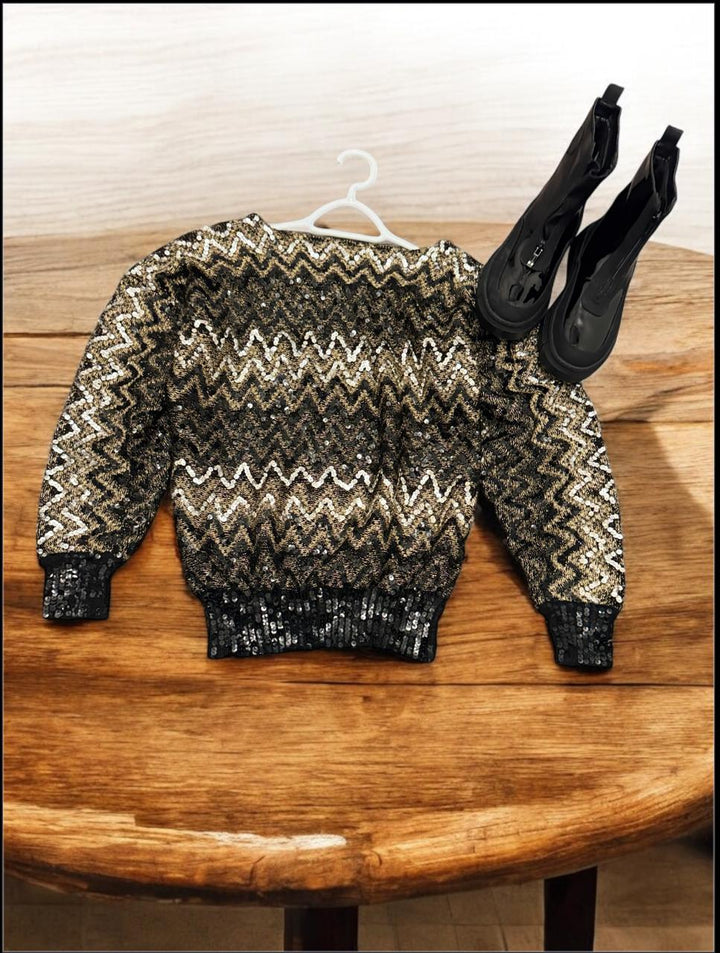 Embroidered Knitted Top