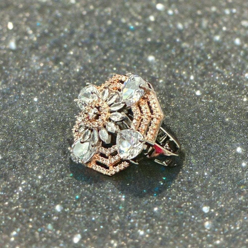 Gleaming Rose Gold Ring - Fusion Wear