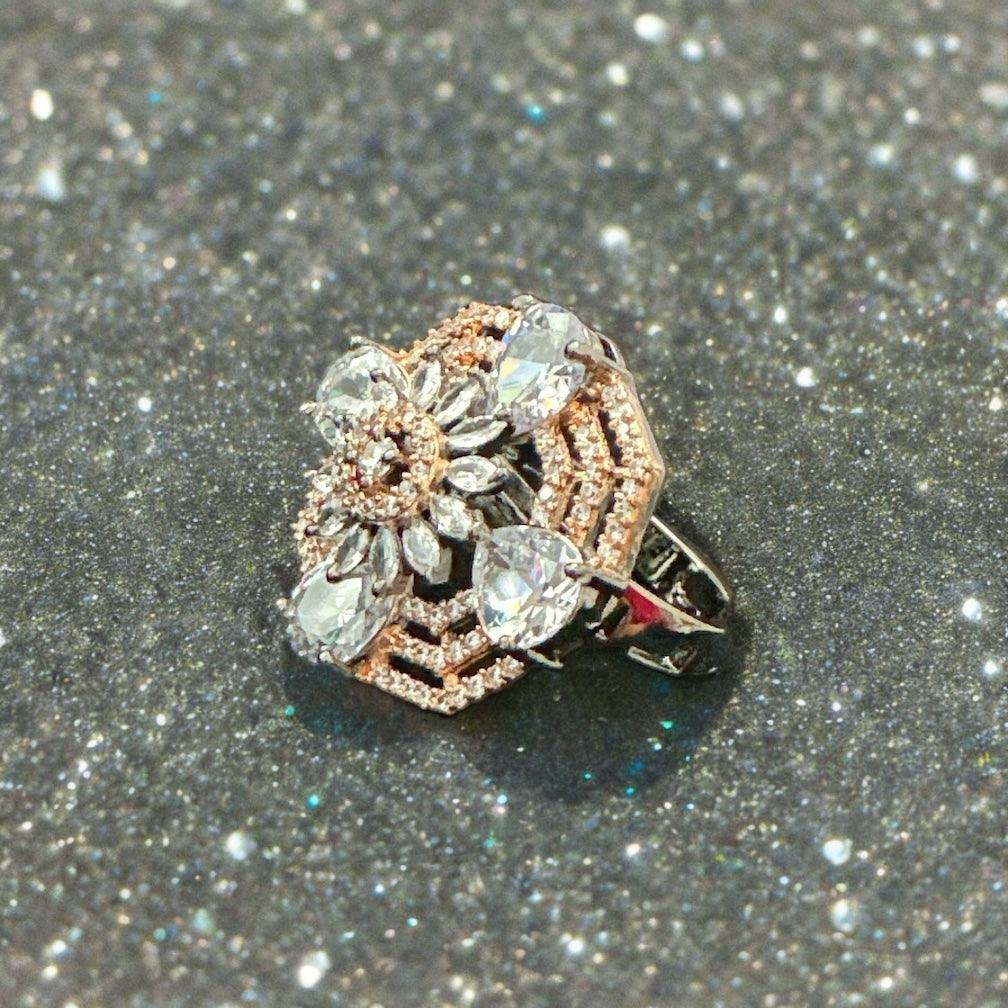 Gleaming Rose Gold Ring - Fusion Wear