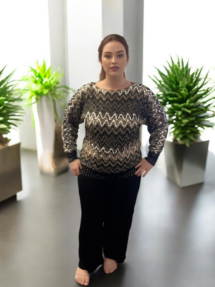 Embroidered Knitted Top