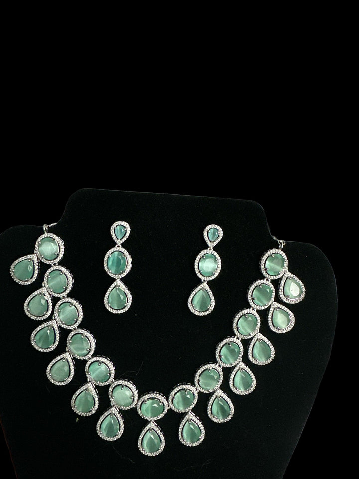 Mint Green Diamond Delight Set - Fusion Wear