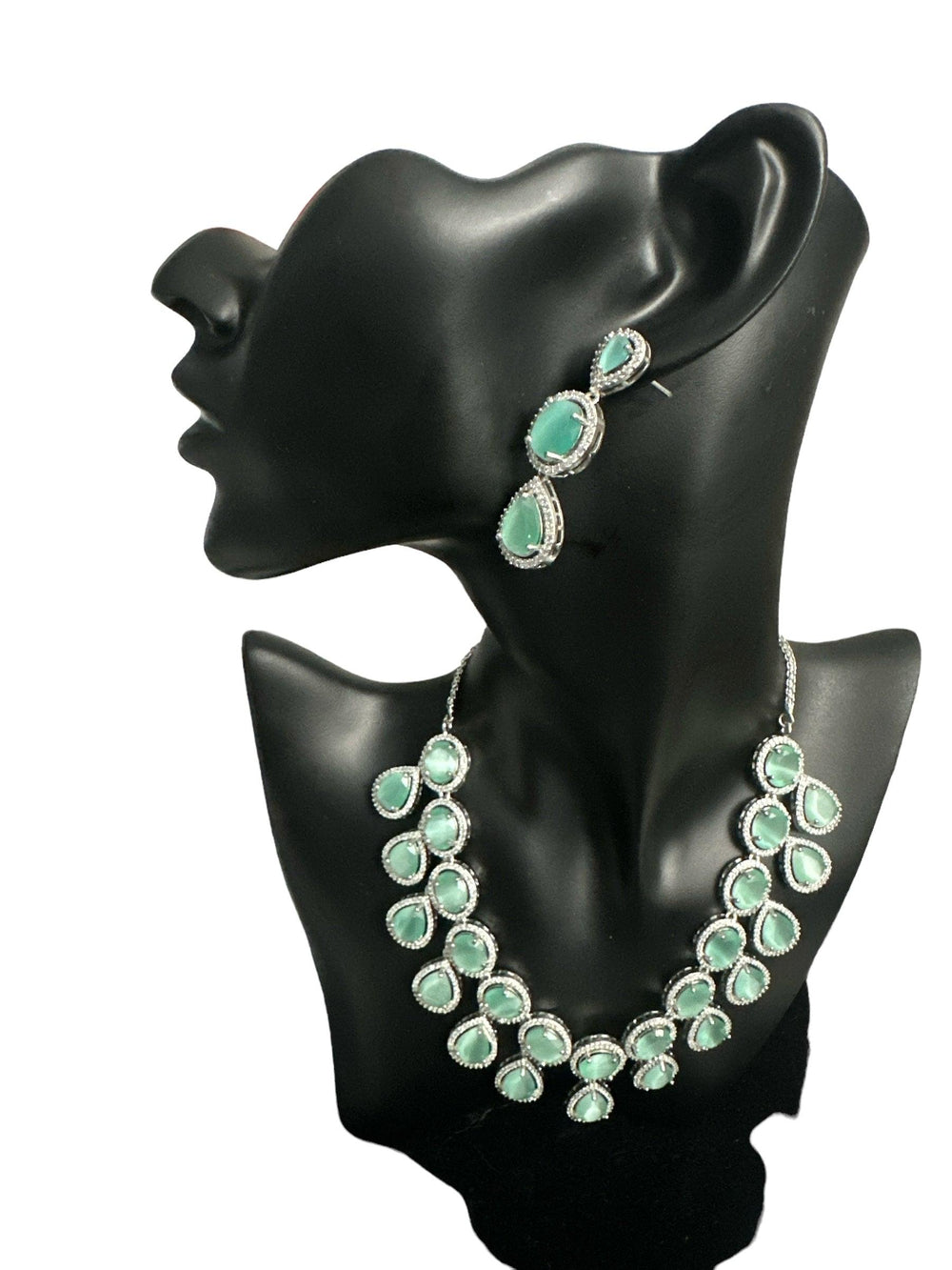 Mint Green Diamond Delight Set - Fusion Wear