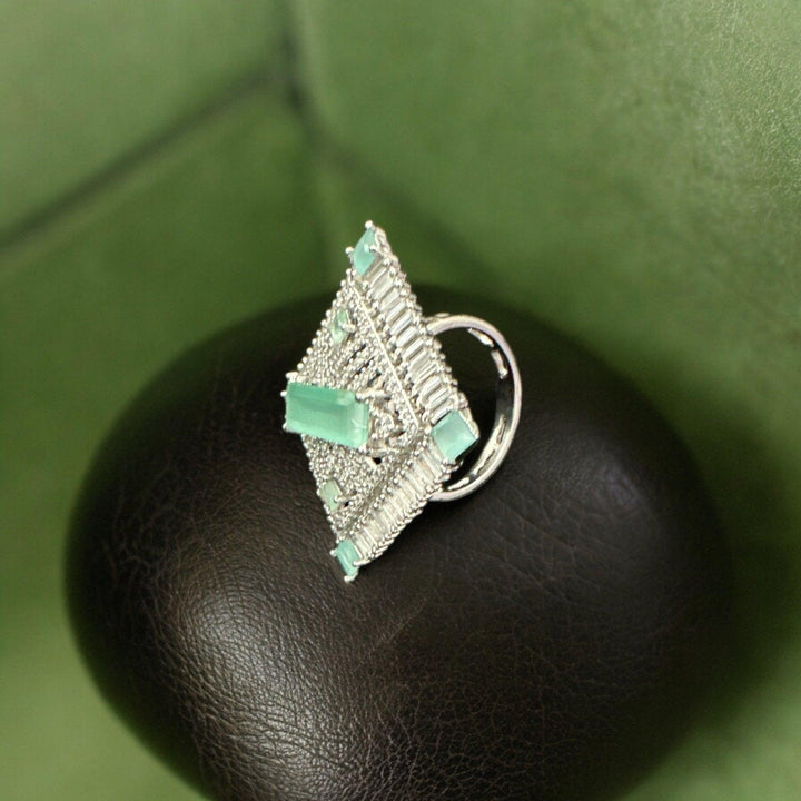 Minty Crystal Diamond Ring - Fusion Wear