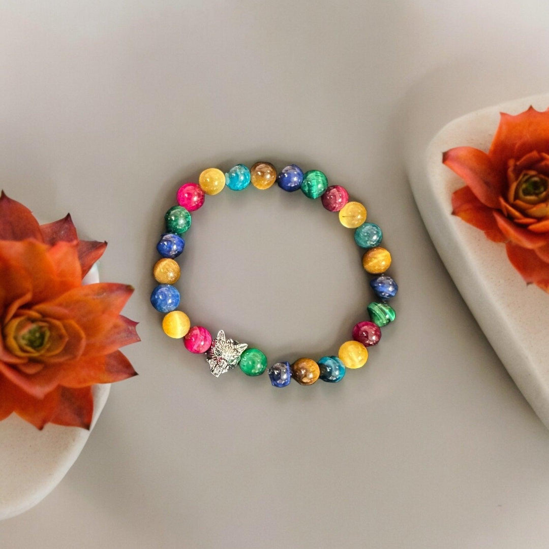 Multicolor Wolf Bracelet - Fusion Wear