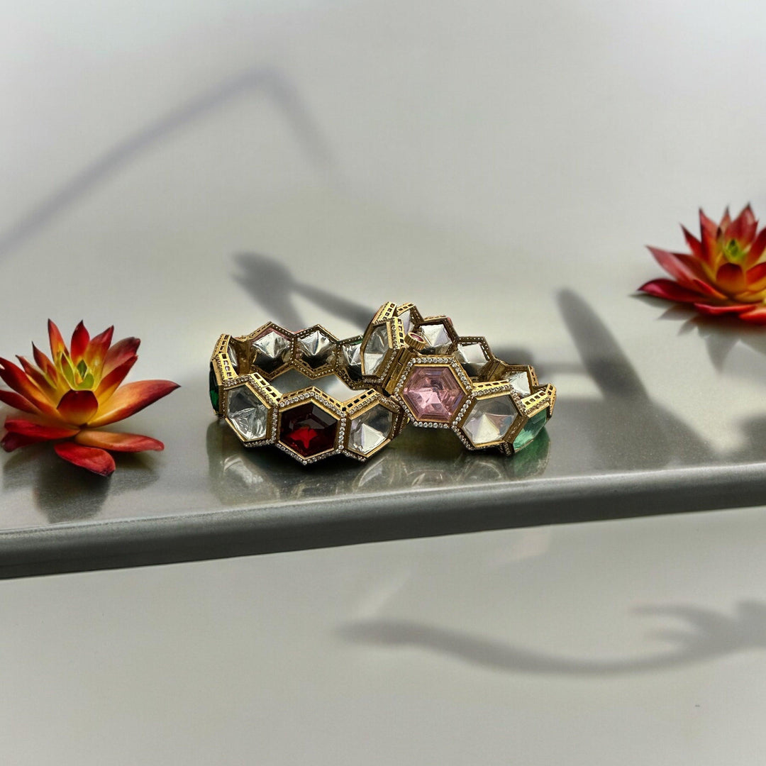 Multihued Splendor Kada (Pair) - Fusion Wear