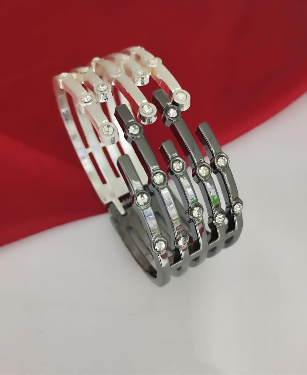 Onyx Sparkle Kada - Fusion Wear